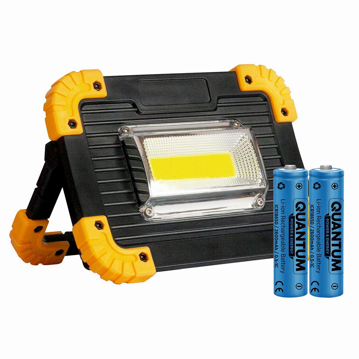 Ліхтар worklight FL2033 LED+COB з USB з функцією Power Bank +2x18650/2600, фото 1