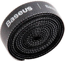 Органайзер для кабелів Baseus Colourful Circle Velcro strap BlACMGT-F01, чорний