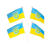 Прапор України з Гербом 13,5 х 20 см