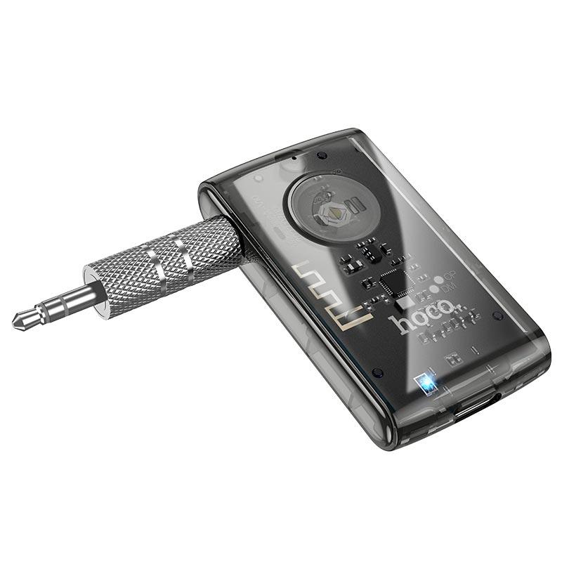 Аудіоадаптер, Bluetooth ресивер HOCO E66 AUX, чорний