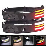 Налобний ліхтар COBA CB-689-3 акумуляторний, з датчиком руху 8247, фото 9