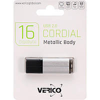 Флешка для хранения информации Verico USB 16Gb Cordial Silver 601293 Серебристая