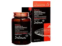 Ампульна сироватка для обличчя з пептидами та олією лосося FarmStay Salmon Oil & Peptide Vital Ampoule, 250мл