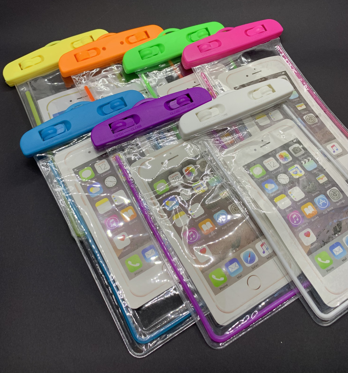 Водонепроникний чохол з люмінесцентним окантовкою, сумка для телефону і документів від 4 до 6,5 дюймів - фото 1 - id-p1853269422