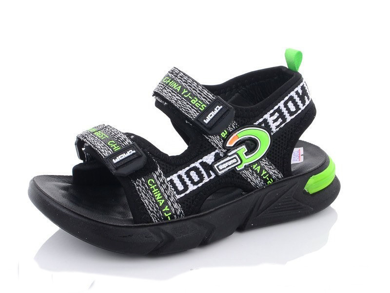 Дитячі літні босоніжки в чорному кольорі для хлопчика в 32 розмірі, фото 1