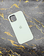Чехол с микрофиброй iPhone 12 Pro Max оригинальный Silicone Case противоударный белый