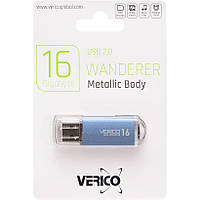 Флешка для хранения информации Verico USB 16Gb Wanderer SkyBlue 600661 Голубая