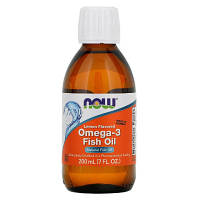 Жирные кислоты Now Foods Омега 3 со вкусом лимона, Omega 3, 200 мл (7 жидких унций) (NOW-01659)