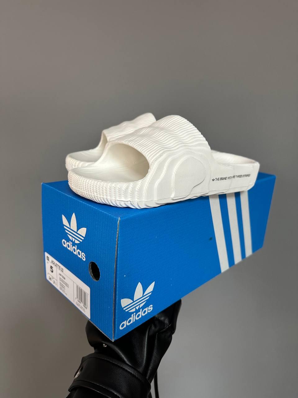 Капці чоловічі білі Adidas Yeezy Adilette Slide White (12236)