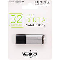 Флешка для хранения информации Verico USB 32Gb Cordial Silver 601354 Серая