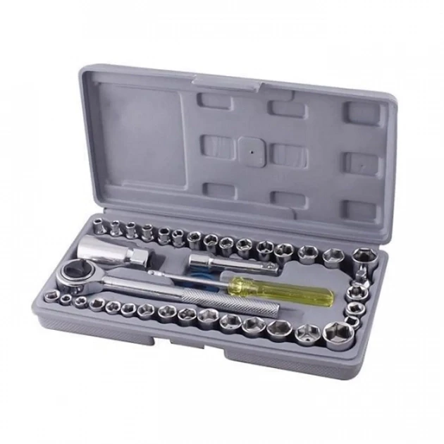 Набір інструментів 40 предметів у кейсі AIWA 40 pcs Combination Socket Wrench Set
