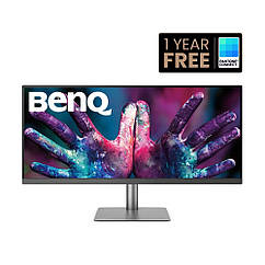 Монітор BENQ PD3420Q Grey (9H.LJHLB.QPE)