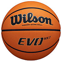 Мяч баскетбольный профессиональный Wilson Evo NXT FIBA Game Ball размер 6, 7 композитная кожа (WTB0965XB)