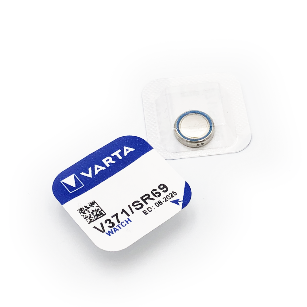 Годинникова батарейка V371 / SR920SW / SR69 / AG6 Varta Silver Oxide (1.55v) 1шт.
