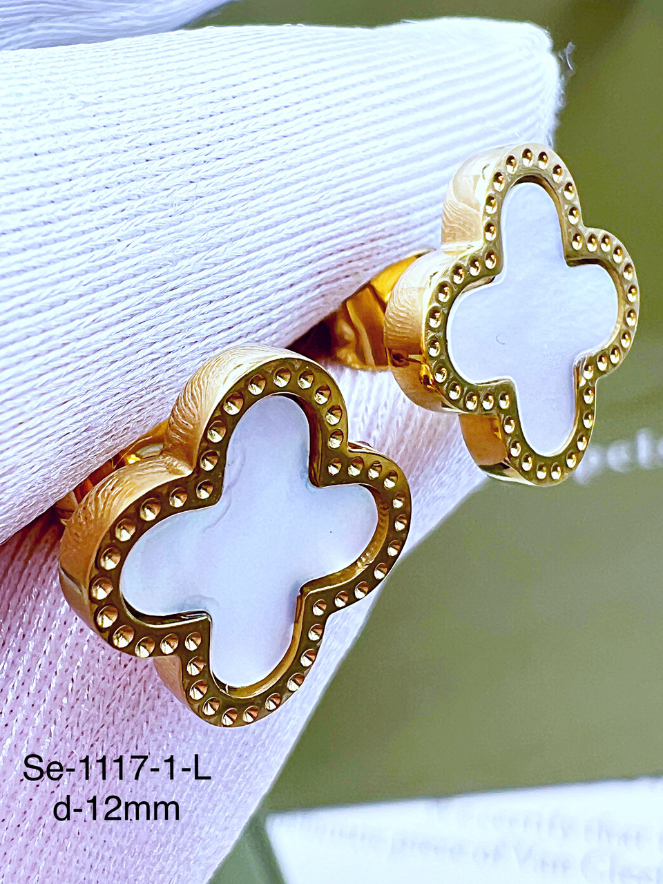Сережки Stainlees Steel (14-K)