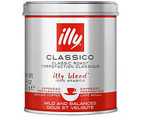 Кофе молотый illy Classico 100% Арабика 125 г ж/б, Кофе Илли ОРИГИНАЛ Италия