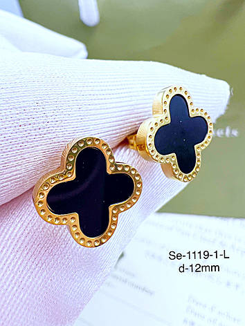 Сережки Stainlees Steel (14-K), фото 1