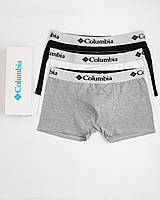Набір чоловічих трусів боксери Columbia U78 | 3 штуки зручних боксерок у подарунковій