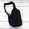 Тактична сумка барсетка Sling Pack на одній лямці із USB чорна, фото 4