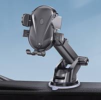 Автотримач для телефону затискач D43+128 телескоп, Black