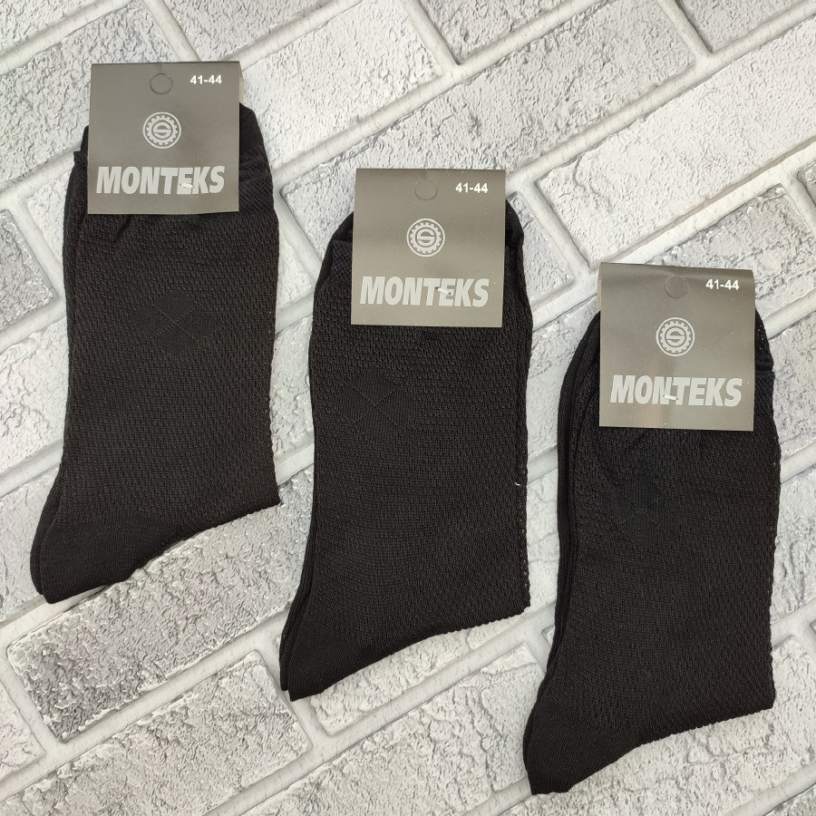 Шкарпетки чоловічі високі літо сітка .41-44 чорні MONTEKS ДУКАТ 30037947