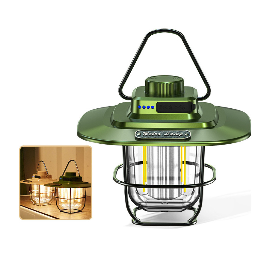 Ліхтар кемпінг X-Balong LY02, Retro Lamp, 2 режими, регулятор, тепле та холодне світло, PowerBank