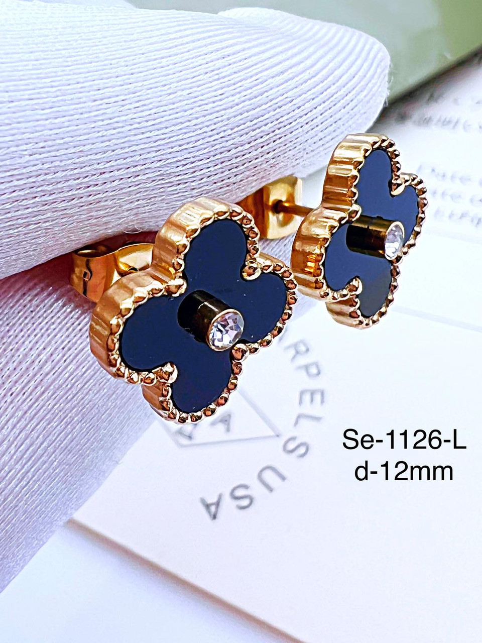 Сережки Stainlees Steel преміум (14-K)