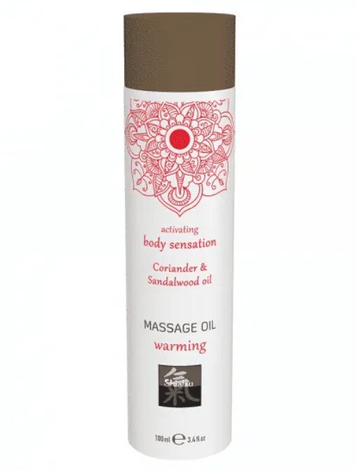 Розігрівальна масажна олія Shiatsu warming Коріандр і Сандалове дерево, 100 мл