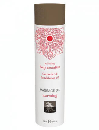 Розігрівальна масажна олія Shiatsu warming Коріандр і Сандалове дерево, 100 мл, фото 1