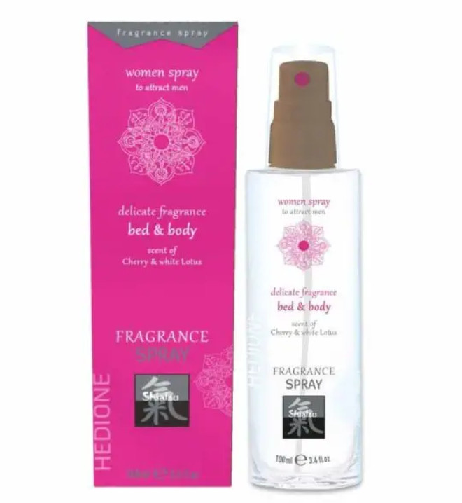 Спрей для тіла та ліжка з феромонами й афродизіаками HOT Fragrance, 100 мл