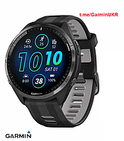 Смарт-часы Garmin Forerunner 965 Carbon Grey DLC Titanium Bezel Black/Powder Grey band