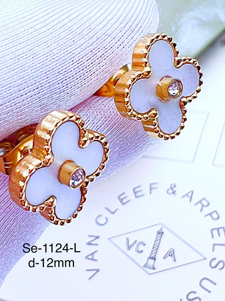 Сережки Stainlees Steel преміум (14-K)
