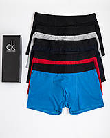 Набір чоловічих трусів Calvin Klein Black 5 зручних боксерок Кельвін Кляйн у подарунковому пакованні
