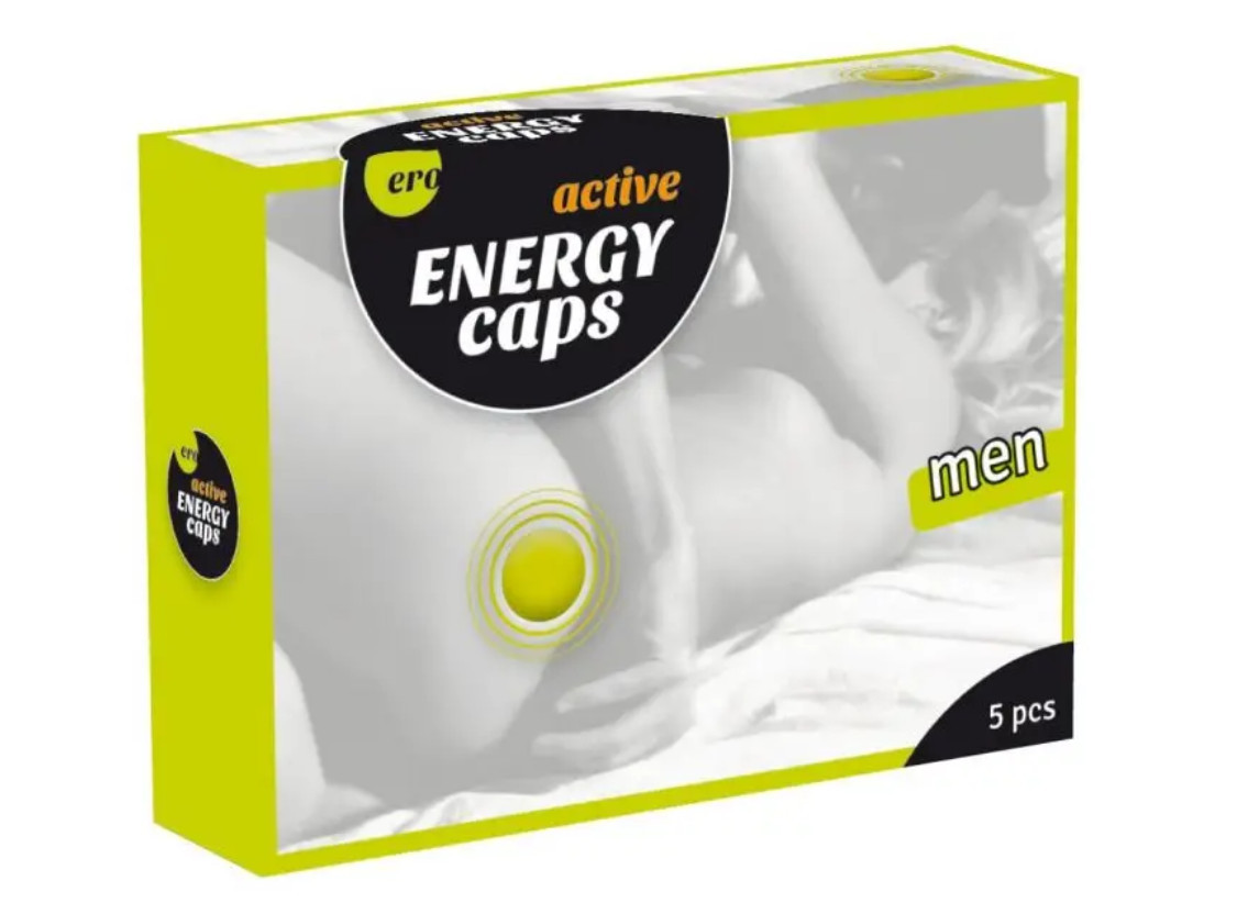 Збуджувальні капсули для чоловіків ERO Energy Caps, 5 шт. в пакованні