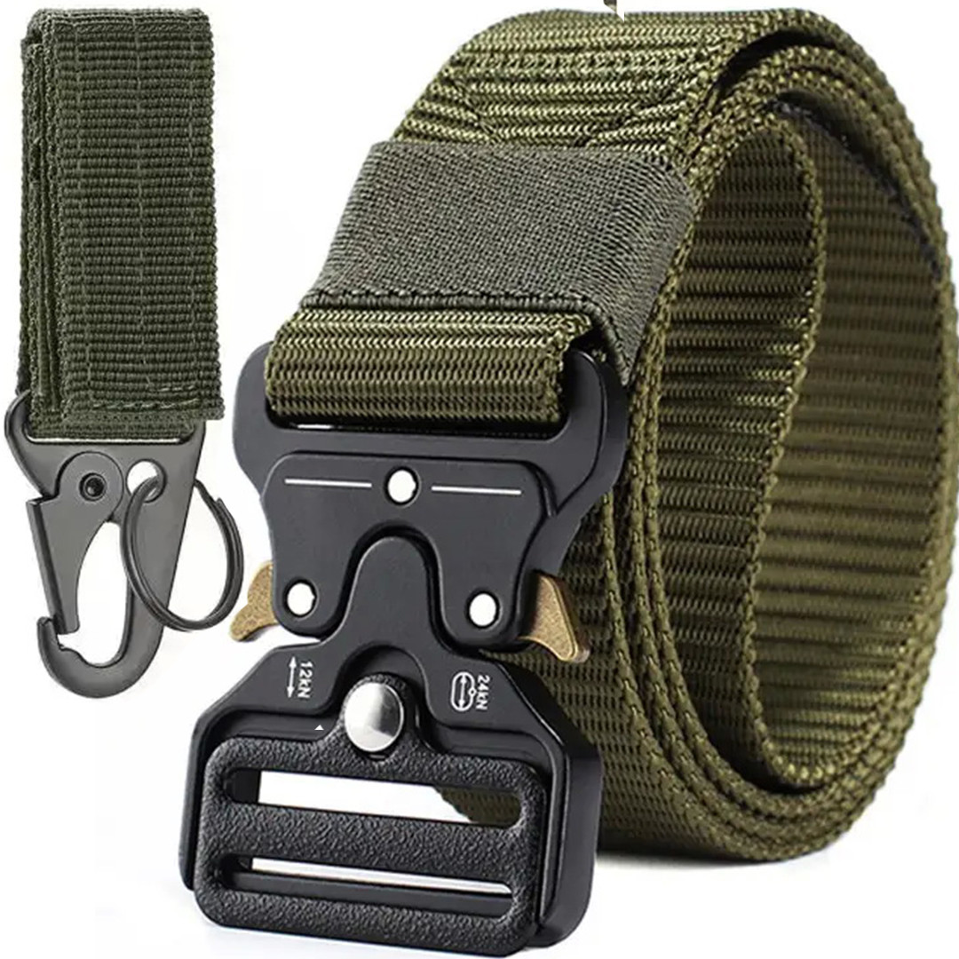 Посилений Ремінь з Швидкознімною Пряжкою. Пояс 140х4см Cobra Belt (олива)