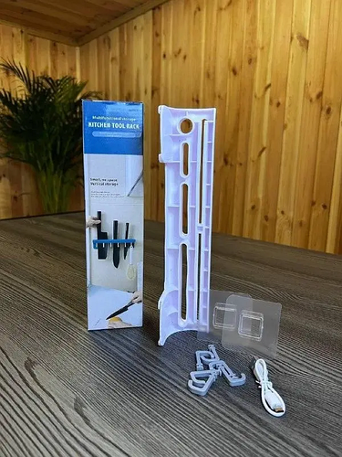 Настенный держатель для ножей Настенная полка для ножей и кухонной ...