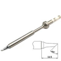 Жало наконечник TS-BC2 Скошений циліндр для паяльника TS100, загальна довжина 106 мм, робоча температура до 400 °C