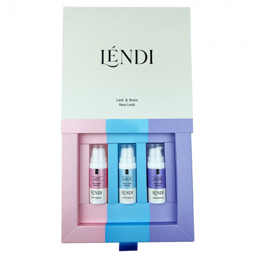 Набір для ламінування вій та брів Lendi "Lash & Brow New Look" 3х10мл