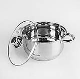 Набір каструль із неіржавкої сталі 10 предметів Maestro MR-2020-10 Набір кухонного посуду з товстим дном, фото 4