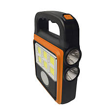 Ліхтар - прожектор із сонячною панеллю + USB Solar HS-8020D, Помаранчевий, фото 4