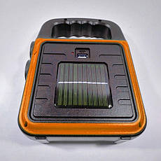 Ліхтар - прожектор із сонячною панеллю + USB Solar HS-8020D, Помаранчевий, фото 3