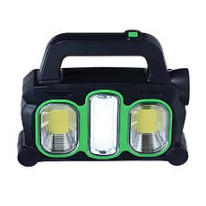 Ліхтар акумуляторний Hurry Bolt HB-6169 із сонячною батареєю та функцією PowerBank, фото 3