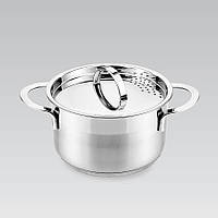 Каструля 5.0 л із неіржавкої сталі Maestro MR-3511-24 Індукційна каструля з неіржавкої сталі з товстим дном