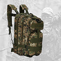 Тактический водозащитный армейский рюкзак Пиксель. Военный мужской рюкзак на 25 литров