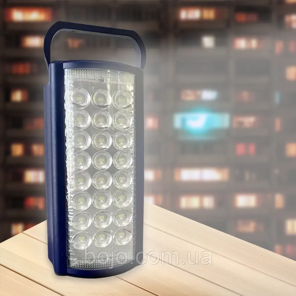 Акумуляторний світлодіодний ліхтар Solapada (Almina) 4024 (4000 mAh) 24 діода, з повербанком, Синій