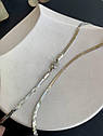 Жіночий ланцюжок змійка з медичної сталі колір срібло Stainless Steel Xuping, фото 2