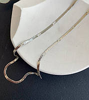 Жіночий ланцюжок змійка з медичної сталі колір срібло Stainless Steel Xuping