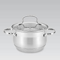 Каструля 3.9 л із неіржавкої сталі Maestro MR-3512-20 Індукційна з неіржавкої сталі термоакумулювальне дно