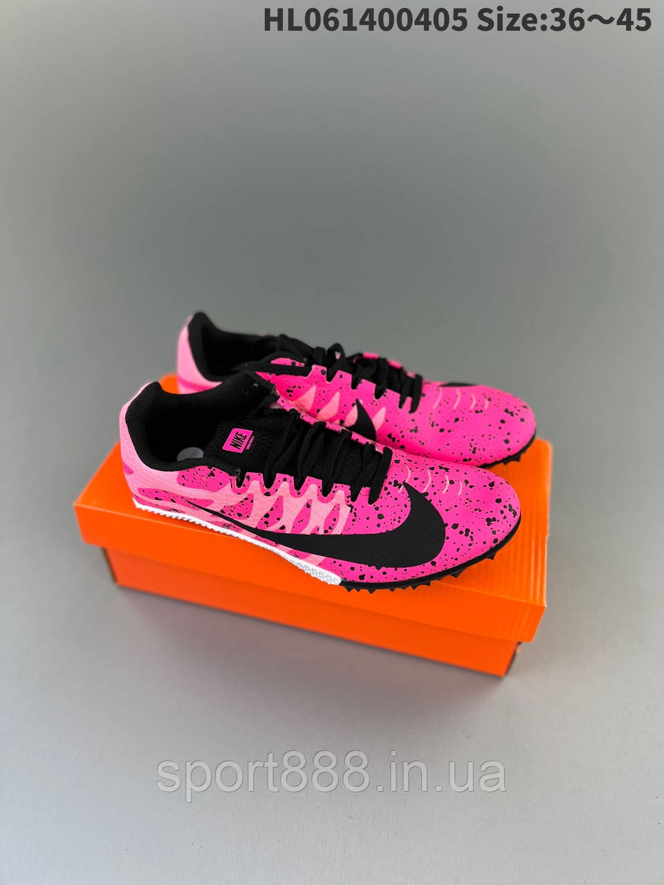 Eur39-45 шиповки рожеві для бігу кросівки NIKE AIR ZOOM RIVAL S9 чоловічі жіночі