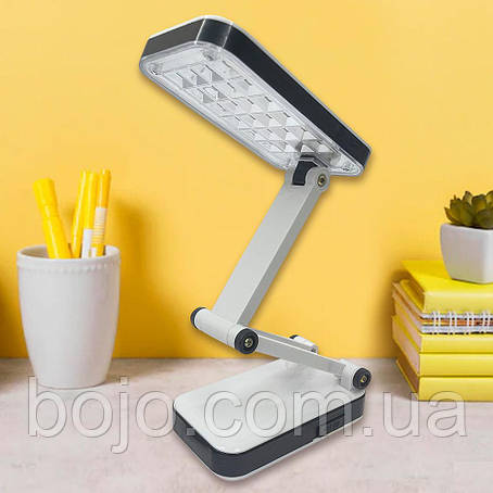 Лампа настільна світлодіодна LH-666/7751 шарнірна, 800 мАг Чорний, фото 1